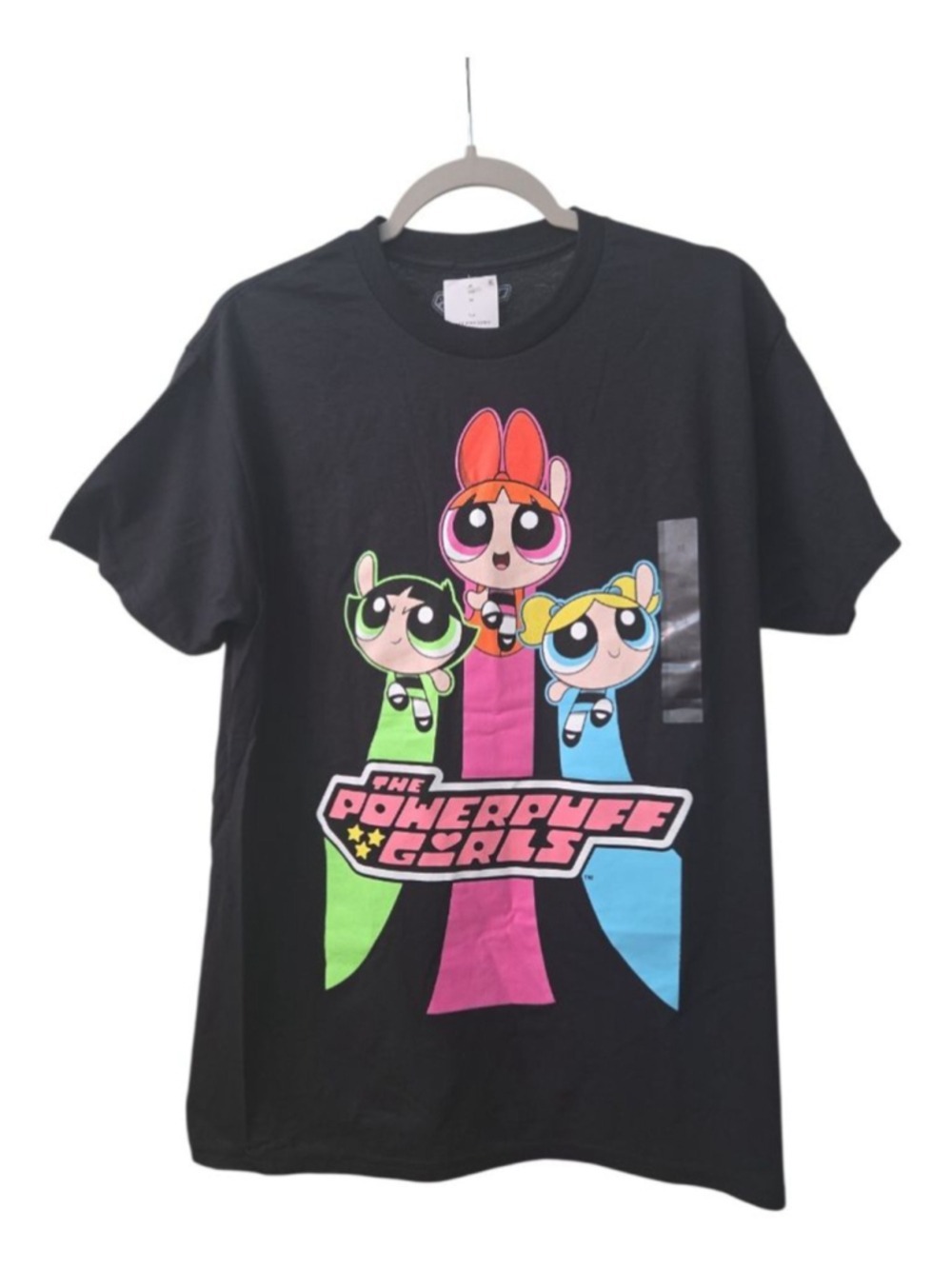 The Powerpuff Girls Black Graphic T-Shirt Medium